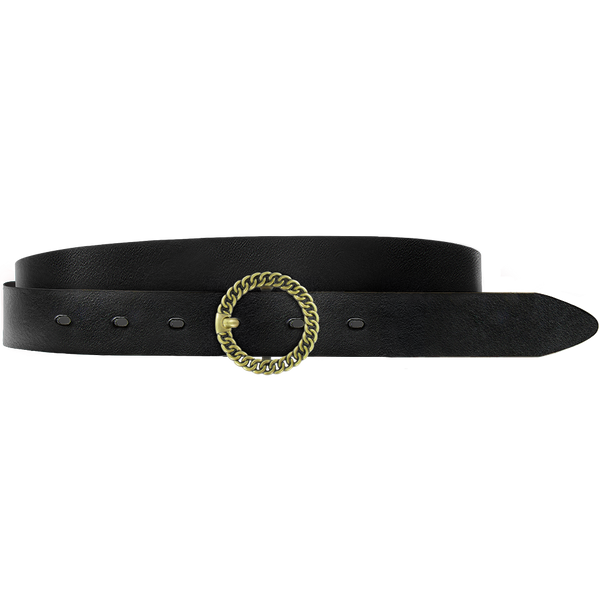 Badichi Rhinestone Buckle Belt Blackstone – main image 2