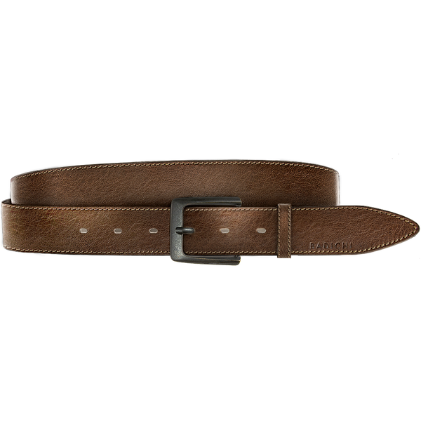 Buy CRUST Brown Mens Old Fashion Black Leather Belt