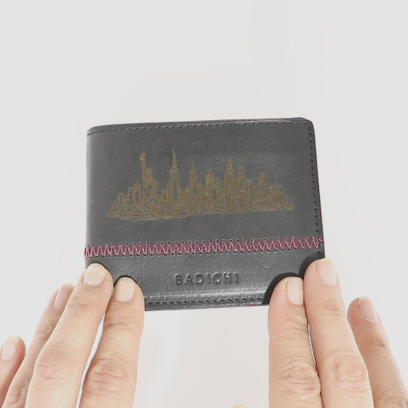 NYC Slim Billfold Wallet Black