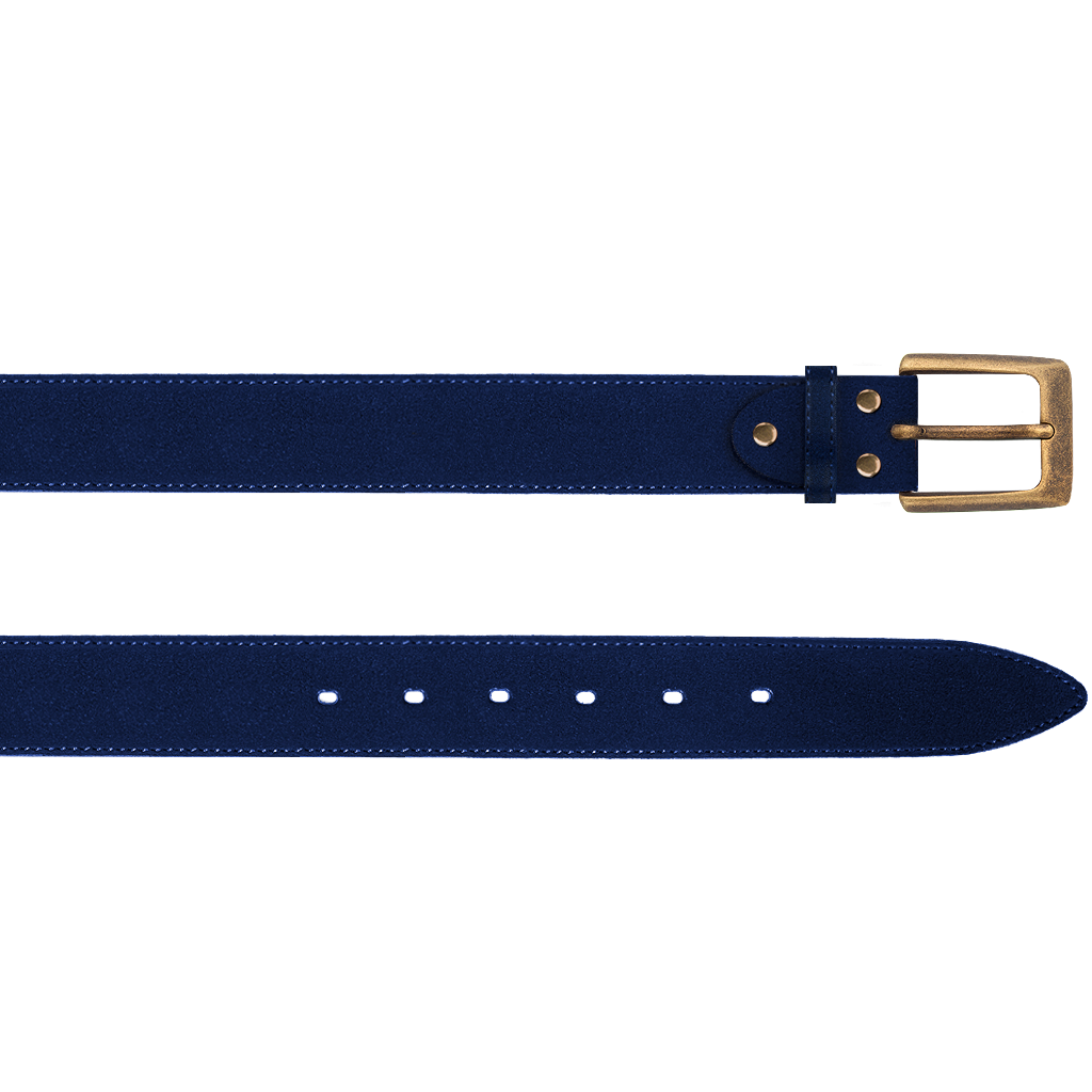 Louis Vuitton Vintage Blue Epi Belt Gold Metal Buckle Size 85/34
