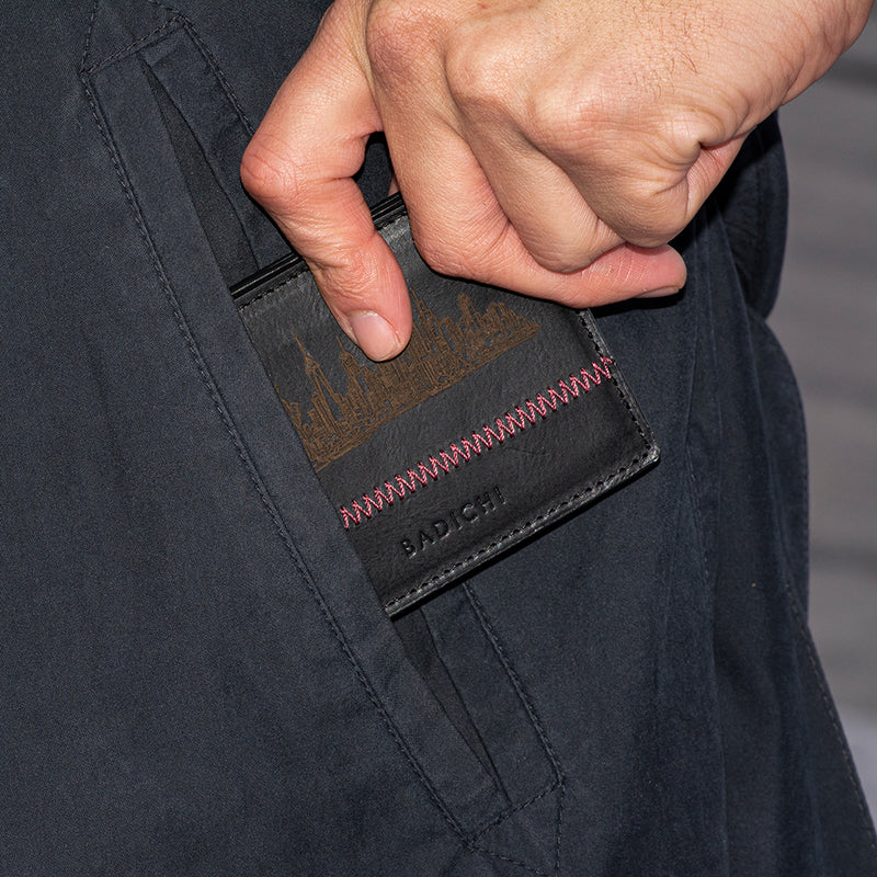 NYC Slim Billfold Wallet Black