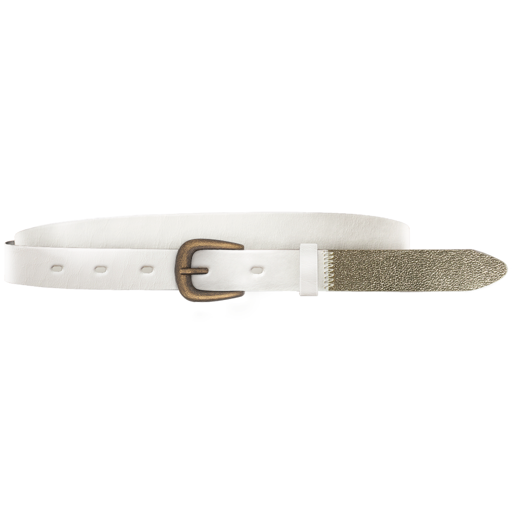 White hotsell skinny belt