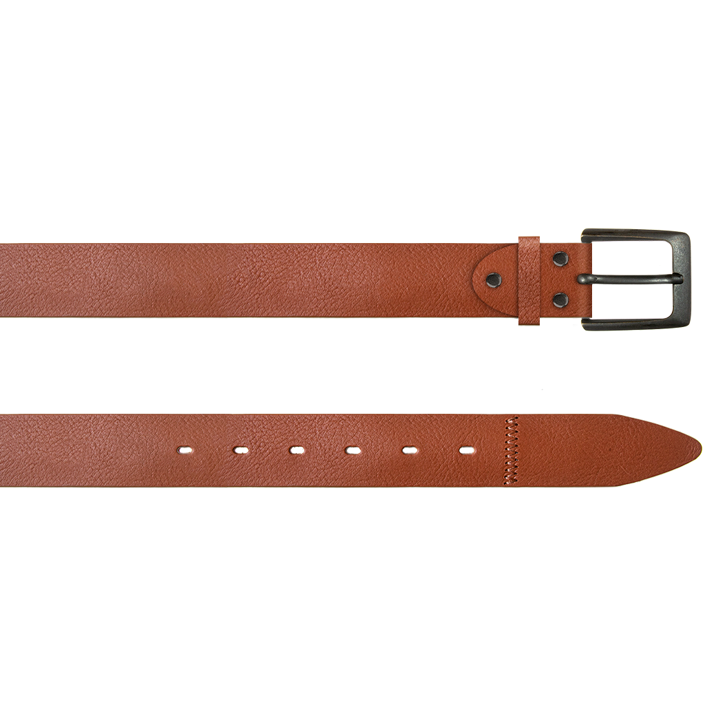 No. 101 Personalized Fine Leather Belt – Made in USA -, Chestnut / 34at Holtz Leather